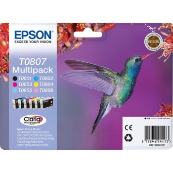 Multipack Epson T0807 6 colores C13T08074011