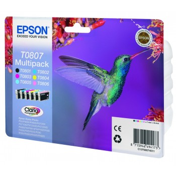 Multipack Epson T0807 6 colores C13T08074011