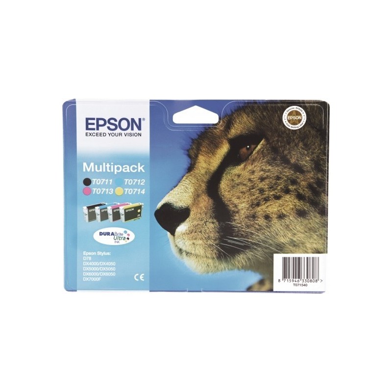 Multipack Epson T0715 4 colores C13T07154010
