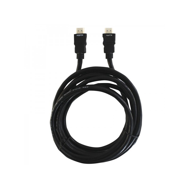 Approx APPC36, 5 m, HDMI Type A (Standard), HDMI Type A (Standard), Negro