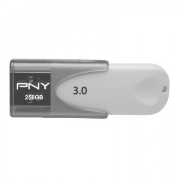 PNY Technologies ATTACHE 4 256GB 3.0 (3.1 Gen 1) Gris, Blanco FD256ATT430-EF
