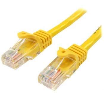 StarTech.com Cable de Red de 10m Amarillo Cat5e Ethernet RJ45 sin Enganches, 10 m, Cat5e, U UTP (UTP 45PAT10MYL