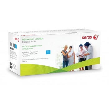 Compatible con HP Colour LaserJet CP5525 - Xerox Cartucho de tóner cian. Equivalente a HP CE271A.