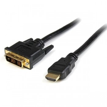 StarTech.com Cable HDMI a DVI 5m - DVI-D Macho - HDMI Macho - Adaptador - Negro, 5 m, HDMI, DVI-D, O HDDVIMM5M