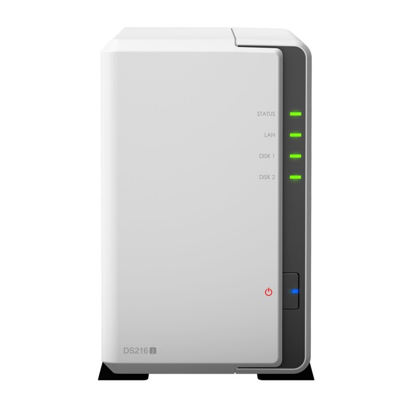 Synology DS216J, Unidad de disco duro, SSD, Serial ATA II, Serial ATA III, 2.5 3.5", 16 TB, 0, 1, JB