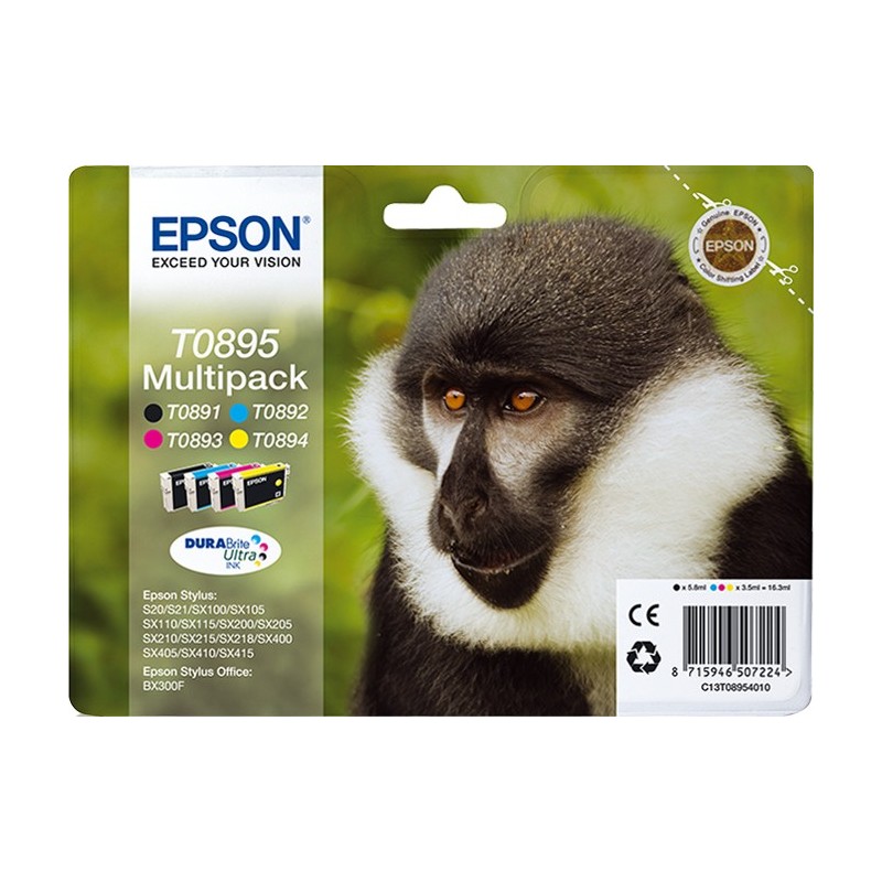 Multipack Epson T0895 4 colores C13T08954010