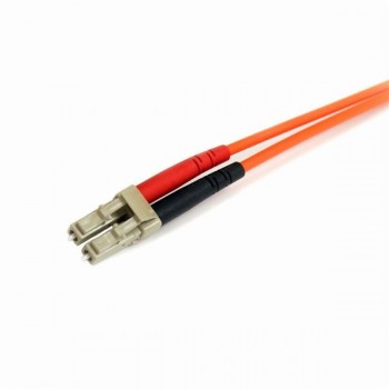 StarTech.com Cable Adaptador de Red de 2m Multimodo Dúplex Fibra Óptica LC-ST 62,5 125 - Patch Duple FIBLCST2