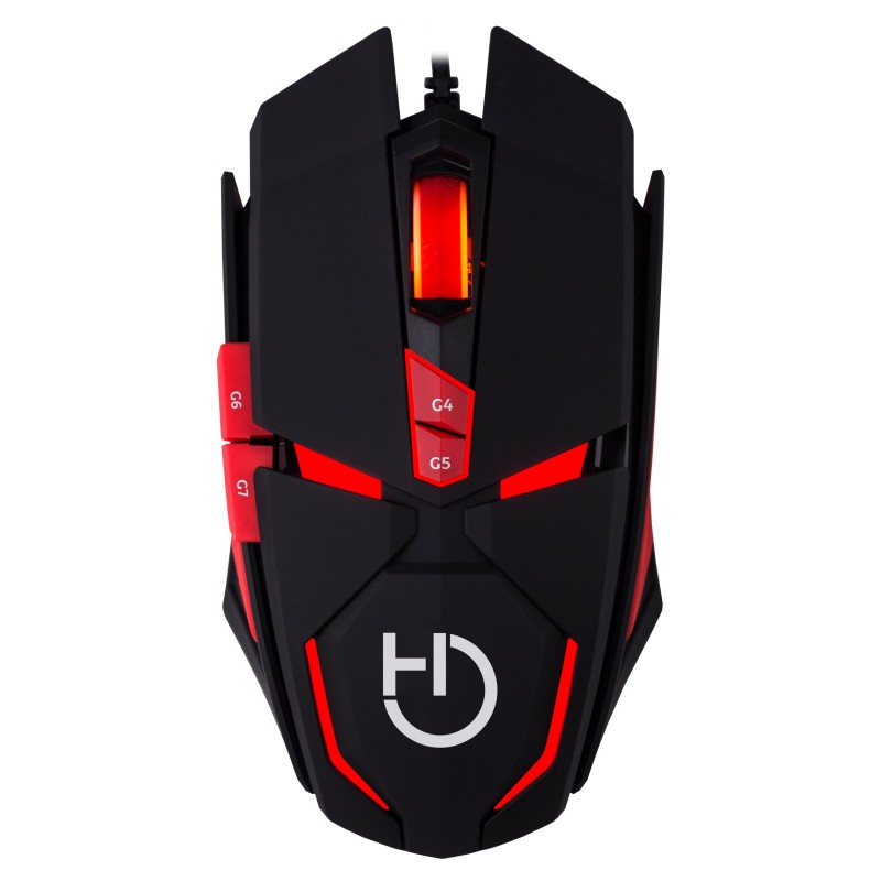 Hiditec MICRURUS Laser 8100 DPI Negro, Rojo GMO0101 GMO010001
