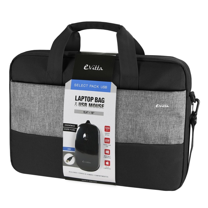 LAPTOP BAG SELECT PACK 16 USB BLACK EVLB000350