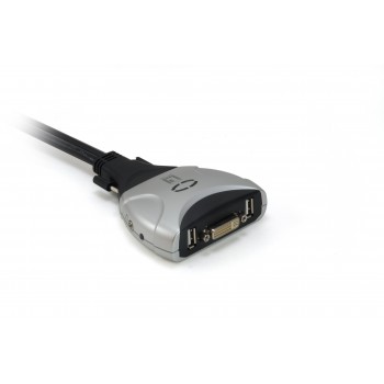 CONMUTADOR AUTOMATICO LEVEL ONE V T M 1a2 CPUs DVII USB CON AUDIO CABLES INCLUIDOS KVM-0260