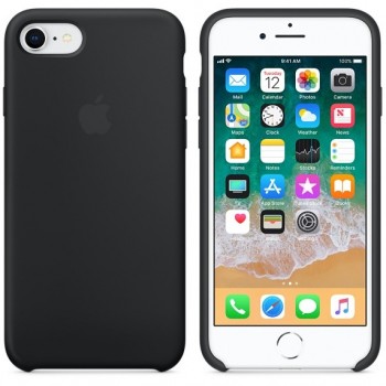 Apple - Funda Silicone Case para el iPhone 8 7 - Negro MQGK2ZM A