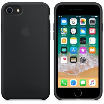 Apple - Funda Silicone Case para el iPhone 8 7 - Negro MQGK2ZM A
