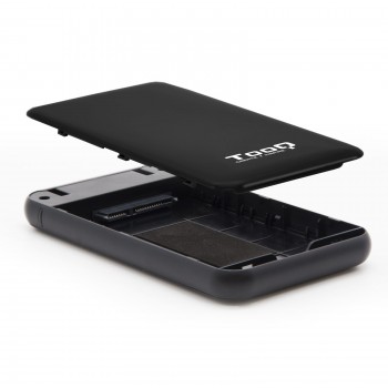 TooQ Caja externa para discos duros 2.5" SATA I II III a USB 3.1 Gen1 con UASP, 2.5", Serial ATA III TQE-2528B