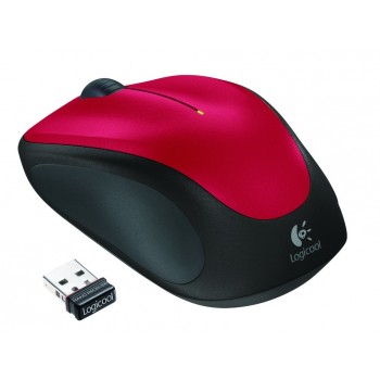 Logitech LGT-M235R Óptico Negro, Rojo 910-002496