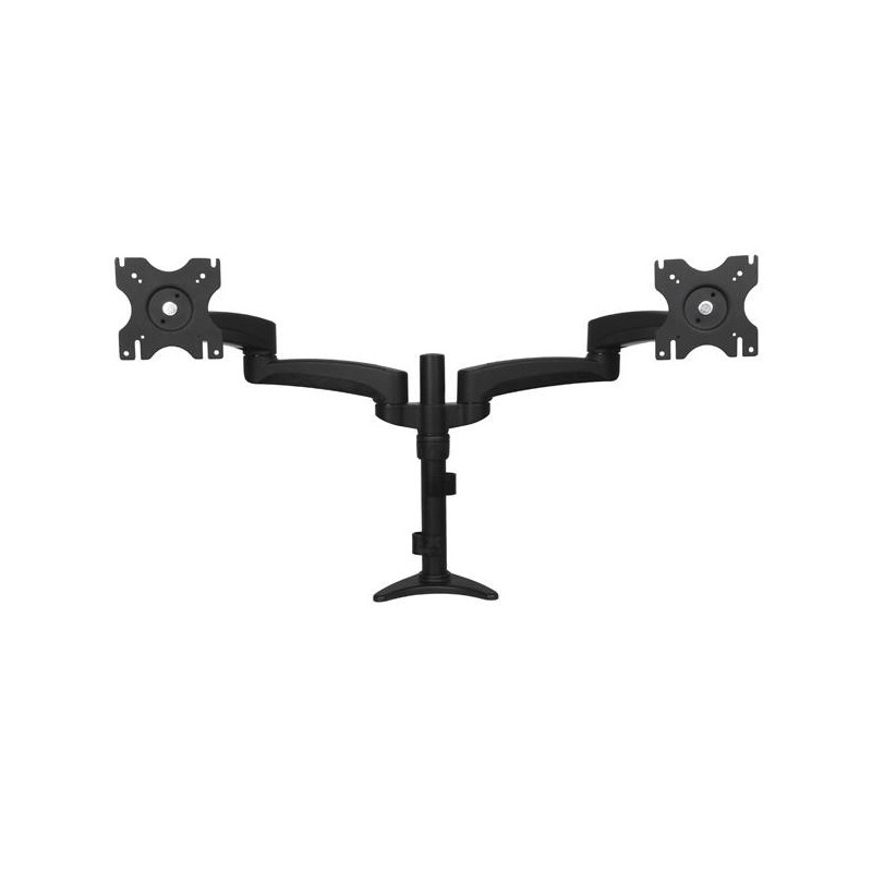 StarTech.com Soporte con Brazos Articulados para Dos Monitores, Clamp, 75 x 75 mm, 100 x 100 mm, Com ARMDUAL
