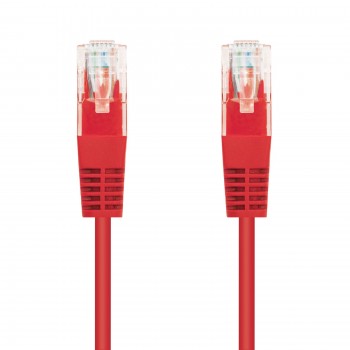 Nanocable 10.20.0101-R, 1 m, Cat5e, U UTP (UTP), RJ-45, RJ-45, Rojo
