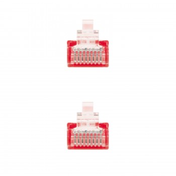 Nanocable 10.20.0101-R, 1 m, Cat5e, U UTP (UTP), RJ-45, RJ-45, Rojo