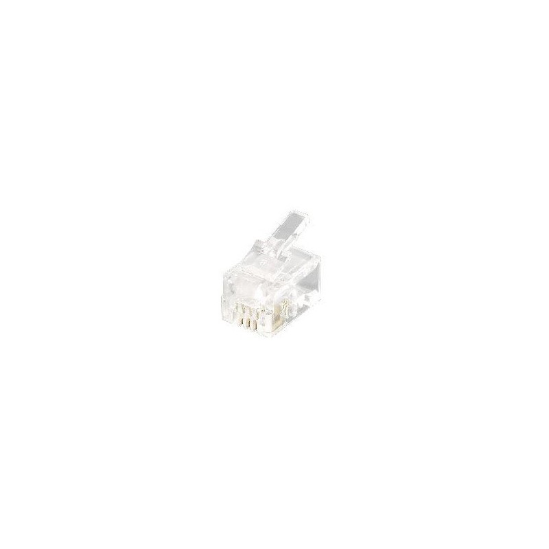 Equip RJ-11 4P4C, Transparente 121111