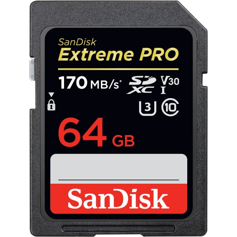 SanDisk Exrteme PRO 64 GB 64GB SDXC Clase 10 Negro SDSDXXY-064G-GN4IN