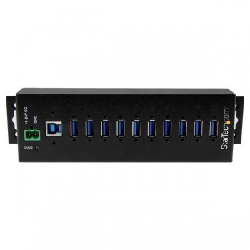 StarTech.com Hub Concentrador Ladrón USB 3.0 de 10 Puertos con Adaptador de Alimentación Externo - c HB30A10AME