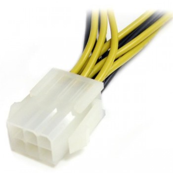 StarTech.com Cable Divisor de Alimentación para PCI Express de 6 pulgadas, 0,1524 m, Macho Hembra, B PCIEXSPLIT6