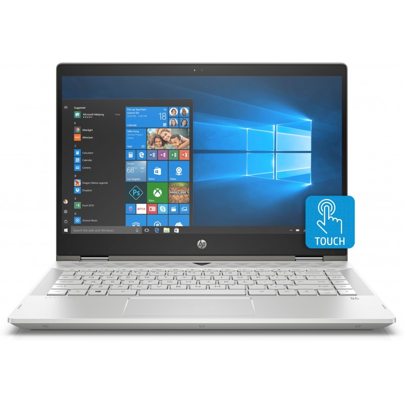 HP Pavilion x360 14-dh0006ns Plata Híbrido (2-en-1) - 14" - 1920x1080 Táctil - Intel Core i7 - 8GB - 6BK77EAABE?WOR