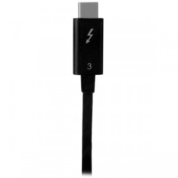 StarTech.com Cable de 0,5m Thunderbolt 3 USB-C (40Gbps) - Compatible con Thunderbolt y USB, Masculin TBLT34MM50CM