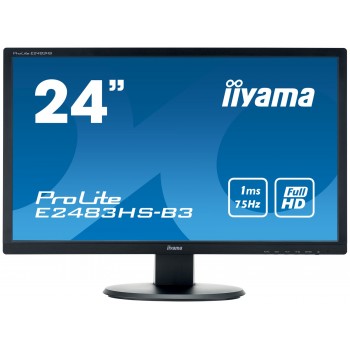 IIYAMA ProLite - 24 - Full HD - TN - 1 ms - Negro - E2483HS-B3