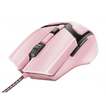 Trust GXT 101P Óptico 4800 DPI Negro, Rosa 23093