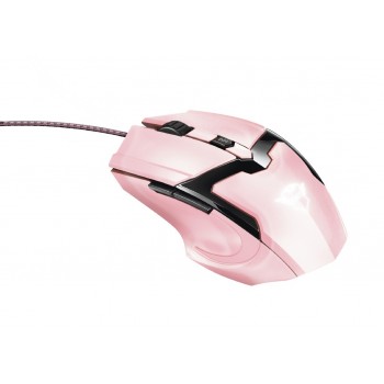 Trust GXT 101P Óptico 4800 DPI Negro, Rosa 23093