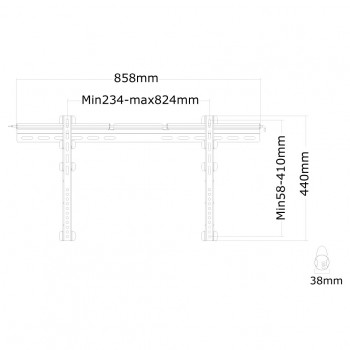 PLASMATV WALLMOUNT BRACKET PLASMA-W065