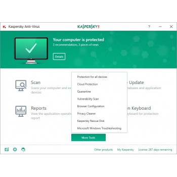 Kaspersky Lab KL1171S5CFR-9, 3, 1 año(s), Full license, Descarga
