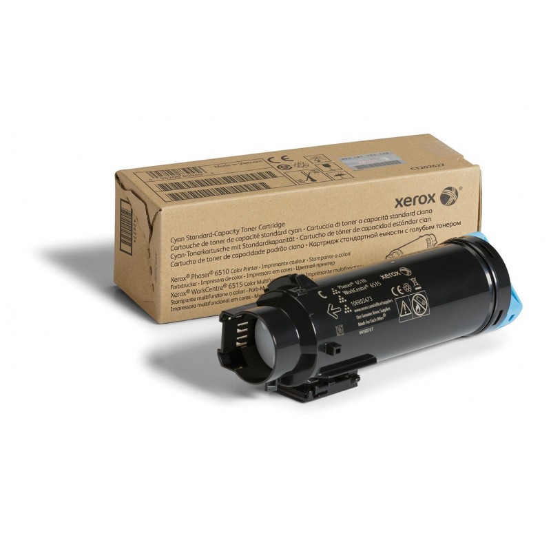 Cartuchos de tóner original Xerox para WorkCentre 6515, Phaser 6510 cian alta capacidad 106R03473