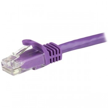StarTech.com Cable de Red de 0,5m Púrpura Cat6 UTP Ethernet Gigabit RJ45 sin Enganches, 0,5 m, Cat6, N6PATC50CMPL