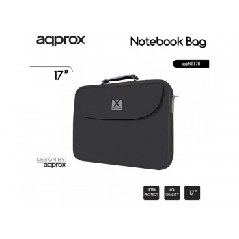 MALETIN NOTEBOOK APPROX NEGRO HASTA 15.6 APPNB15B