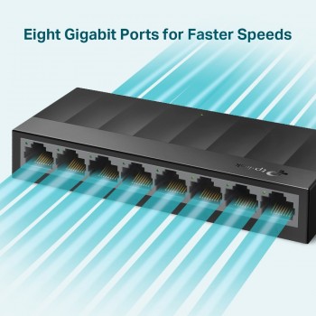 TP-LINK LS1008G switch No administrado Gigabit Ethernet (10 100 1000) Negro