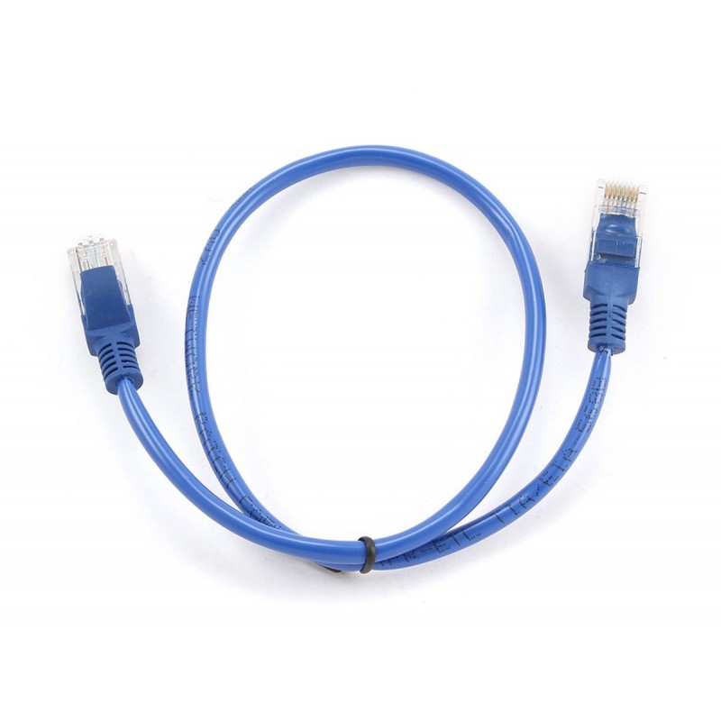 Gembird PP12-0.5M B, 0,5 m, RJ-45, RJ-45, Azul