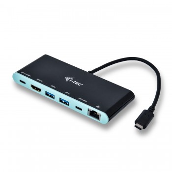i-tec USB-C 4K Mini replicador de puertos, Alámbrico, USB 3.1 (3.1 Gen 2) Type-C, 10,100,1000 Mbit s C31MINIDOCK4KPD