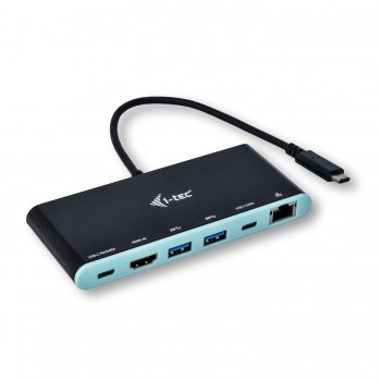i-tec USB-C 4K Mini replicador de puertos, Alámbrico, USB 3.1 (3.1 Gen 2) Type-C, 10,100,1000 Mbit s C31MINIDOCK4KPD