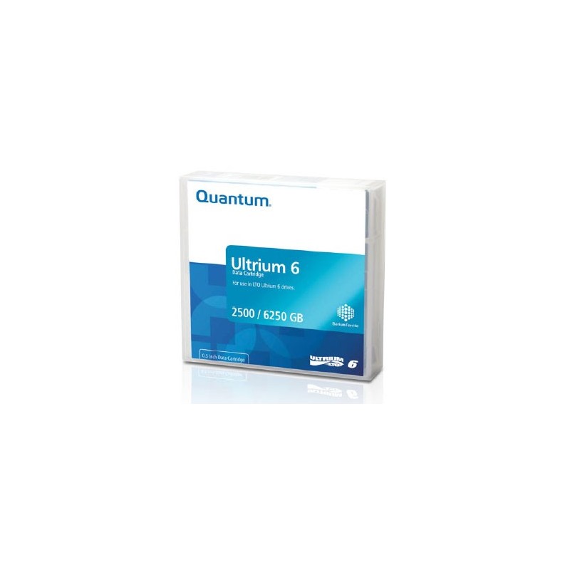 Cartucho de datos Quantum LTO-6 - 2,50 TB (Nativo)   6,25 TB (Comprimido) - 846 m Largo de cinta MR-L6MQN-03