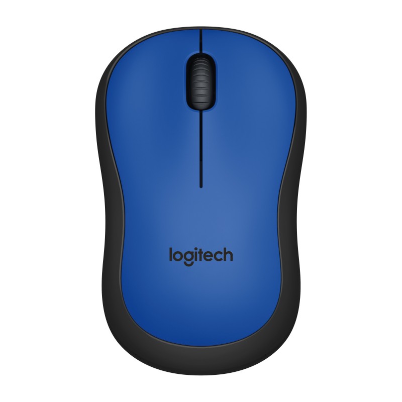 Logitech M220 Silent Óptico 1000 DPI Negro, Azul 910-004879