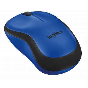 Logitech M220 Silent Óptico 1000 DPI Negro, Azul 910-004879