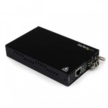 StarTech.com Conversor de Medios de Fibra Ethernet Gigabit con OAM Administrado - Multimodo LC 550m  ET91000LCOAM
