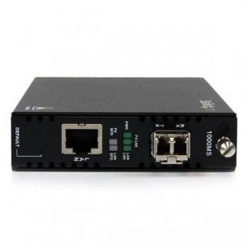 StarTech.com Conversor de Medios de Fibra Ethernet Gigabit con OAM Administrado - Multimodo LC 550m  ET91000LCOAM