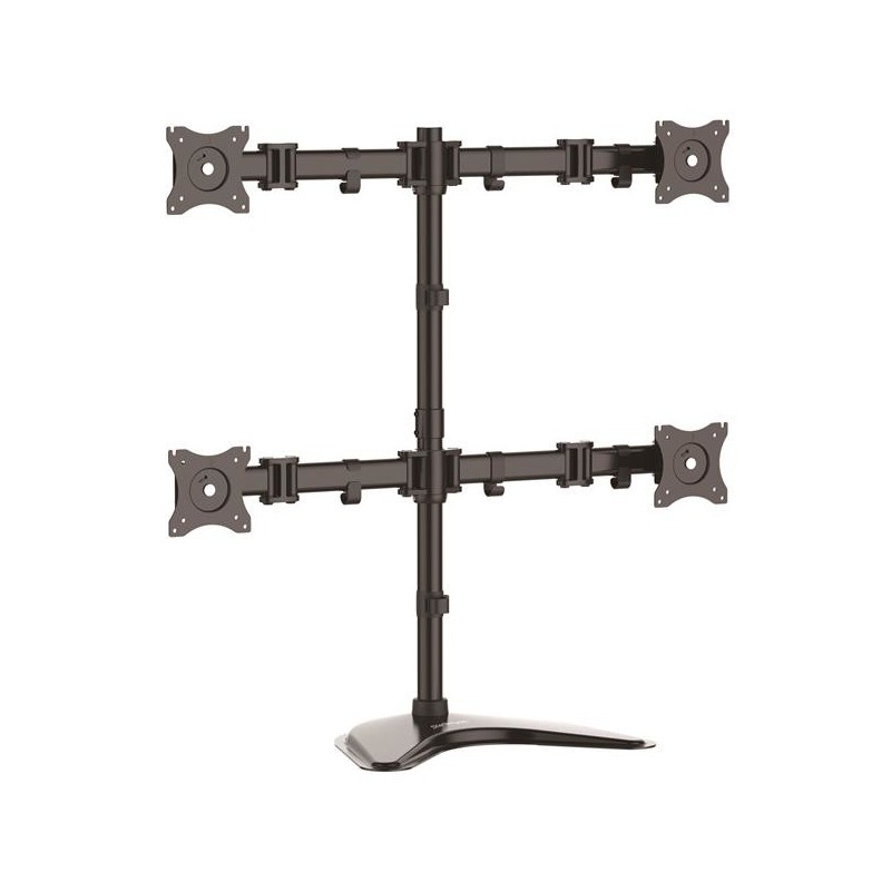 StarTech.com Base de Soporte Ajustable VESA para 4 Monitores de hasta 27 Pulgadas, Independiente, 8  ARMBARQUAD