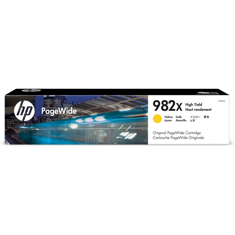 Cartucho PageWide 982X Original de alta capacidad amarillo T0B29A