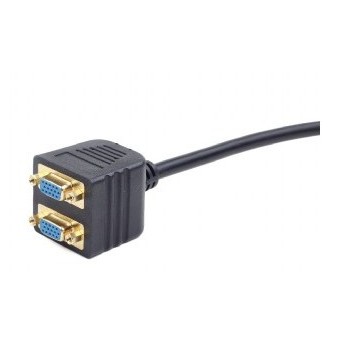 CABLE VGA DUPLICADOR 1VGA MACHO A 2VGA HEMBRA CC-VGAX2-20CM