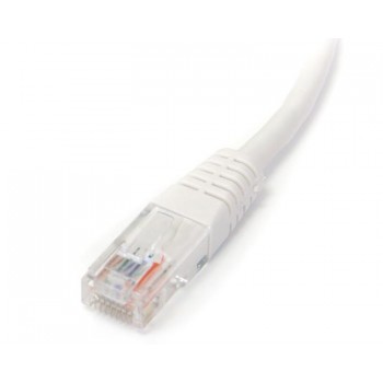 StarTech.com Cable de Red Ethernet 15m UTP Patch Cat5e Cat 5e RJ45 Moldeado - Blanco, 15 m, RJ-45, R M45PAT15MWH