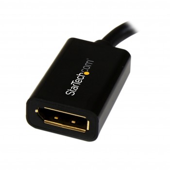 StarTech.com Cable de 0,2m Adaptador de Mini DisplayPort Macho a DisplayPort Hembra - Negro, 0,1524  MDP2DPMF6IN