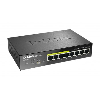 D-Link DGS-1008P 8 puertos RJ-45 10 100 1000 Mbps Negro DGS-1008P